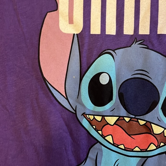 Disney Purple lilo and stitch tshirt size large - Picture 5 of 7